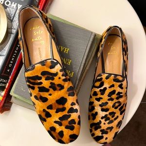 Banana Republic Leopard Print Calf Hair loafers